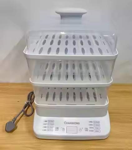3-Tier Food Steamer: Multi-Layer Breakfast Machine for Eggs, Breads & Vegetables Safe, Durable & Spa