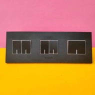 Panasonic switch 5 gang silver white black Panasonic switch 5gang