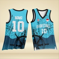 CUSTOM BASKETBALL JERSEY FREE NAME AND BACK NUMBER (1 DAY BEFORE)