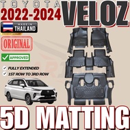 TOYOTA VELOZ 2022-2024 PREMIUM 5D DEEP DISH MATTING FULLY EXTENDED (veloz matting)