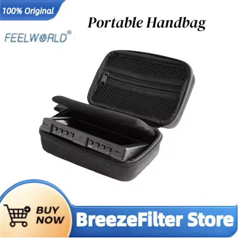 Feelworld Portable Handbag Carrying Black Case for Feelworld F6PLUS F5PROV2 FW568 F570 4.5-6" Field 