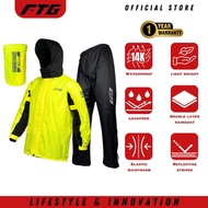 RAINCOAT FTG PRO+ Raincoat motorcycle Waterproof with HIGH QUALITY (FULL SET WITH BAG)