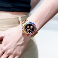 Rainbow Di Watch Female Daytona Mechanical Watch Female Brand Genuine Female Watch Niche Light Luxur
