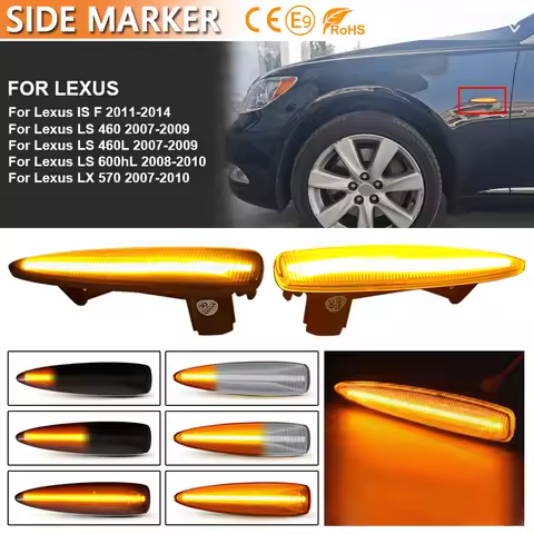 81730-50100 LED Dynamic Side Marker Turn Signal Lights Sequential Blinker For Lexus IS F LS460 LS460