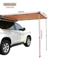 หลังคากันแดดข้างรถ กันสาดรถยนต์ เต็นท์ข้างรถ หลังคากางเต็นท์ ผ้าใบข้างรถ โครงอะลูมิเนียม car awning 
