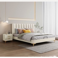 Homie เตียงนอน Wooden bed Bedroom Furniture เตียงติดพื้น 5ฟุต 6ฟุต 1.5m 1.8m HM3011