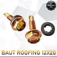 1 dus Baut Roofing isi 800pcs baut Self Drilling Screw 1kotak 800pcs Baut Baja Ringan / Atap Galvalu