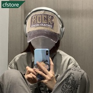 CFSTORE Korean Version Pure Cotton Embroidered Retro Color Blocking Baseball Cap Fashion Shabby Deni