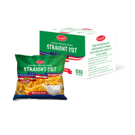 Castella Frozen Straight Cut French Fries 1kg - 10 แพ็ค