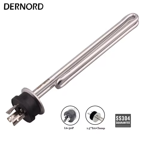 1.5 inches Tri clamp Integrated Electric Heater Brewing 2500w 3500w 4500w 5500w with L6-30P Twist Lo