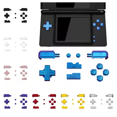 eXtremeRate Custom Replacement Full Set Buttons for Nintendo DS Lite NDSL, for Nintendo DS Lite Hand