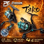 PIONEER TAKO EGING SPINNING FISHING REEL DOUBLE HANDLE FREE EXTRA SPOOL EGING REEL