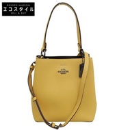 Coach 女士黃色單肩皮包，成色極佳，1011