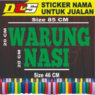 CUTTING STICKER WITH RICE STORE WRITING STICKER WITH WRITING FOR SALES NAME