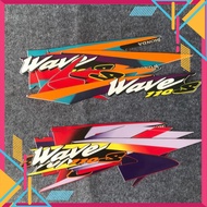 Bộ tem rời dán xe Wave thái s110 đời 2000 2 màu chất liệu 3 lớp cao cấp dầy dặn như zin
