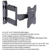 (W6)SG stock TV bracket Full Motion  single arm corner mounting  LED LCD display up to 55inch ″(turn 90 degree)