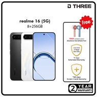 realme 16 5G (18GB (8+10)+256GB) IP69 Bateri Besar 60W Fast Cas | Original Set Baharu