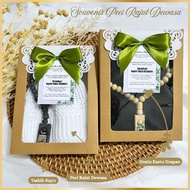 Tahlil Haul Souvenir 40 Days 1000 Days Adult Knitted Cap Free Greeting Card Box Packaging Souvenir G