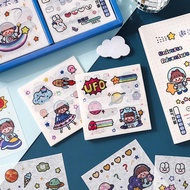 New Cute Stickers Cute Planet Bear Korean Style Aelin Crafty Charm Stickers