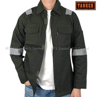 TANKER 100% Cotton Safety Jacket | Premium Reflective Jacket | Work Jacket | Size S-8XL | TK001