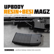 Magazine Upgrade Dcobra m416, resin tanam besi