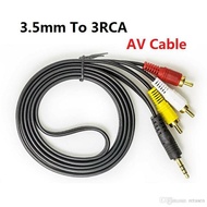 Jack to 3 RCA 1.5m Plug Adapter Audio Converter Video
