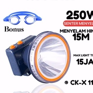 CAHAYA Diving Headlamp 250W White Light CK X11D Kiseki/ Diving Headlamp Kiseki CK X11D 250WATT Water