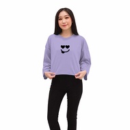 TRENDING Crop Top OversizeCrop Top EMOLove2 Crop Top Basic Tee Crop Top Clothing Crop Top Crop Cloth