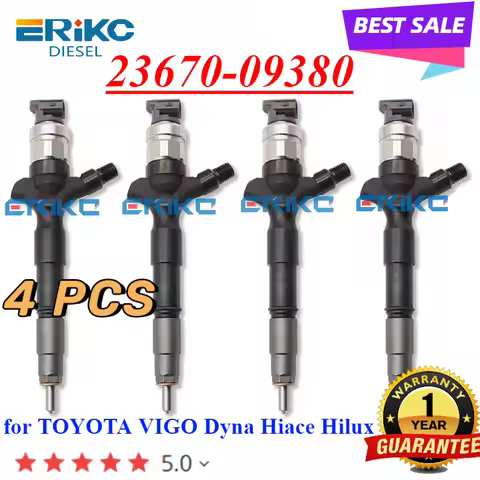 4PC 23670-09380 NEW Diesel Engine Injector Nozzle 2367009380 For TOYOTA VIGO 3.0 VNT Hilux Dyna Hiac