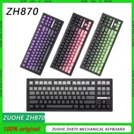 Zuohe | ZH870 Keyboard | Bluetooth/Tri-Mode RGB | Hot-Swap PBT Keycaps | 87 Keys | Office/Gaming