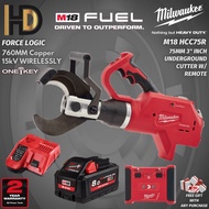 Milwaukee M18 HCC75R FORCE LOGIC™ 75MM (3") Underground Cable Cutter With Wireless Remote