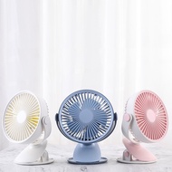F15 Clip Fan Striped Adjustable Outdoor Mini Charging Desktop Student Dormitory Clip Fan