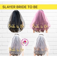 Slayer Bride To Be/Bride To Be Bridal Veil/Bridal Shower Veil