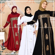 Gamis Abaya Turki Anak Turkey Remaja Turky Couple Mewah Elegan Terbaru 2023 Hitam, Putih dan Warna |