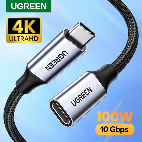 UGREEN USB C Extension Cable Male to Female Type C Extender Cord Thunderbolt 3 Compatible Suitable f