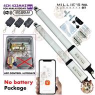 MILLIE‘S ( 4CH 433MHZ )  FOLDING & SWING AUTOGATE SYSTEM ( Full set with battery/without battery）