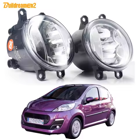 2 Pieces 30W H11 LED Fog Light Assembly For Peugeot 107 2012 2013 2014 Car Driver + Passenger Fog Da