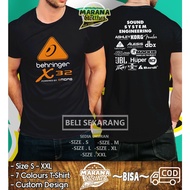 2025 New Premium Printed T-shirt X32 Casual Short Sleeve Round Neck With Audio Behringer S-5XL