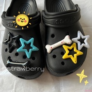 Y2K Style Sweet Cool Hot Girl Hole Shoes Flower Bone Stick Star Upper Decoration diy Detachable Shoe