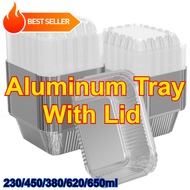 【125pcs】[BIG SIZES] Aluminum Tray / Aluminum Pan / Aluminum Foil Tray / Aluminum Tray with Lid