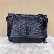 YSL Niki中號 黑復刻牛皮