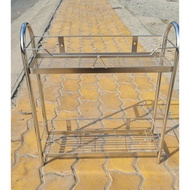 Stainless Steel Kitchen Spice Rack - thick LA 2-tier children's shelf (20x40-20x50)