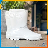 ⚡️ถูกสุด❗️รองเท้าบูทกันน้ำ บูทสีขาว สูง 9-10นิ้ว รุ่น 9500 รองเท้าบูทยาง รองเท้าบูท PVC บูทสั้นสีขาว ความสูง 9-10 นิ้ว - MFS