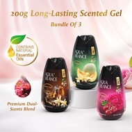 [Value Pack] AQUABLANCE Dual-Scents Scented Gel Air Freshener | 200g Long-Lasting Natural Essential 