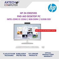 HP 24-cr0259d 23.8" FHD All-in-One Desktop PC ( i5-1334U, 8GB, 512GB SSD, Intel, W11, HS+M365 )