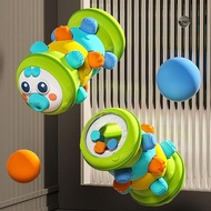 Cute Fun Roller Caterpillar Press Early Education Educational Crawling Training Exercise Infant O0i1