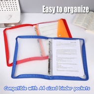 4 Ring Binder with Zipper Padfolio Ring Binder with Zipper Yellow paper Notebook A4 Binder Pockets