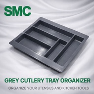 Cutlery Tray Drawer Organizer – Grey