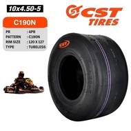 CST 10X4.50-5 SEMI SLICK TUBELESS GO-KART TAYAR DEPAN TIRE C190N CHALLENGER TUBELESS TYRE TAYAR GO K