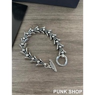 Bracelet Bracelet 925 Silver Keel Shape Bracelet Punk Bracelet 0243
